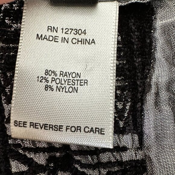 John Mark Vest Tunic Top 3X Black Button up Art to wear - Picture 9 of 9